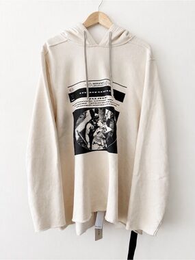 Rick Owens DRKSHDW SS2025 "Hollywood" Opera Print Hoodie